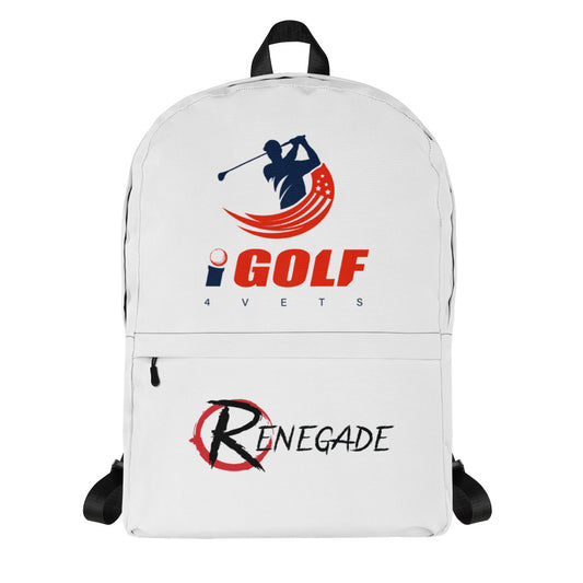 Backpack w/iGolf4VETS & Renegade Logo